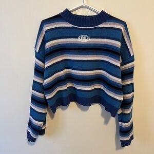 💜 2 for $30 / Colorful Striped Mock Neck Sweater